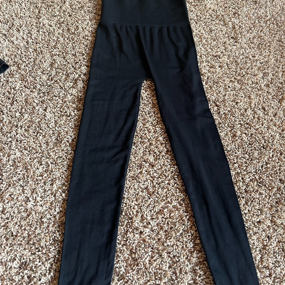 Black High-Waist Seamless Leggings